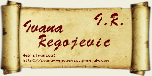Ivana Regojević vizit kartica